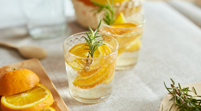 Orange Rosemary Infused Water