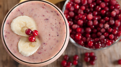 Cranberry, Orange, and Banana Smoothie