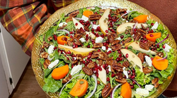 Pear Pomegranate Salad with Persimmons