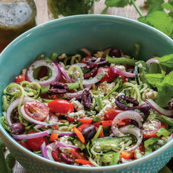 Spiralized Greek Salad